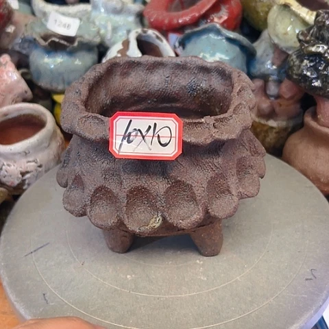 粗陶花盆手工花盆制作