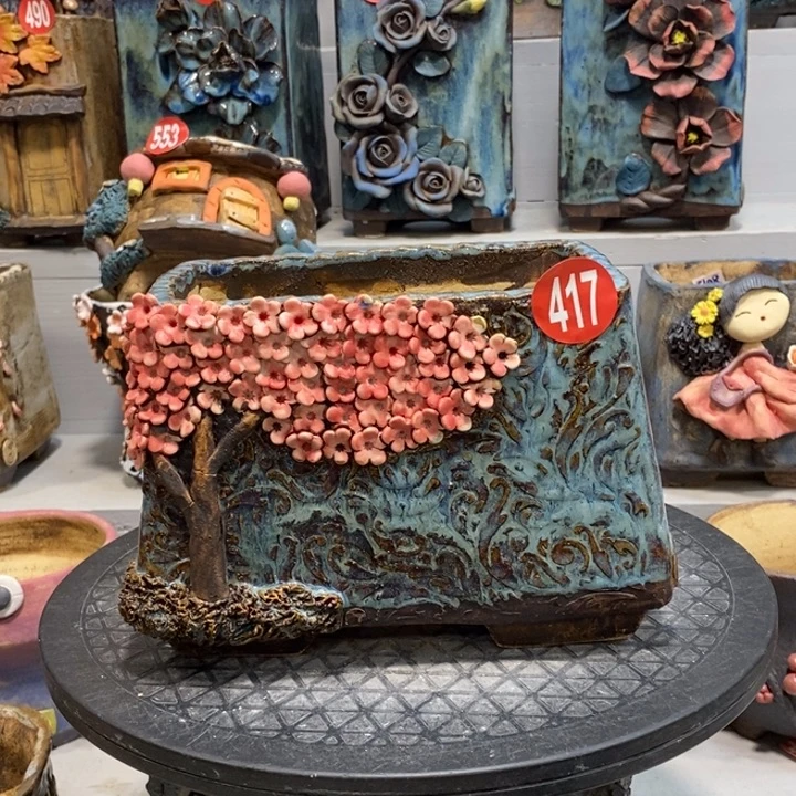 微瑕417 号陶然花器手工花盆