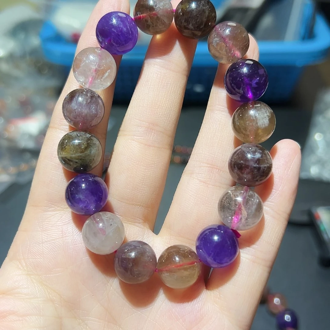 水晶手链未镶嵌黑加仑超七137