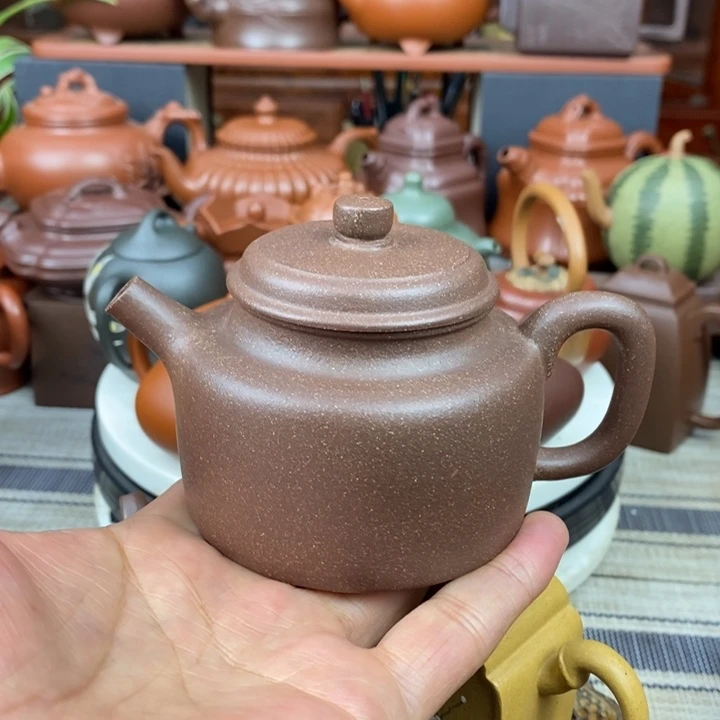 紫砂茶壶德钟200CC原矿一厂老段紫砂特价