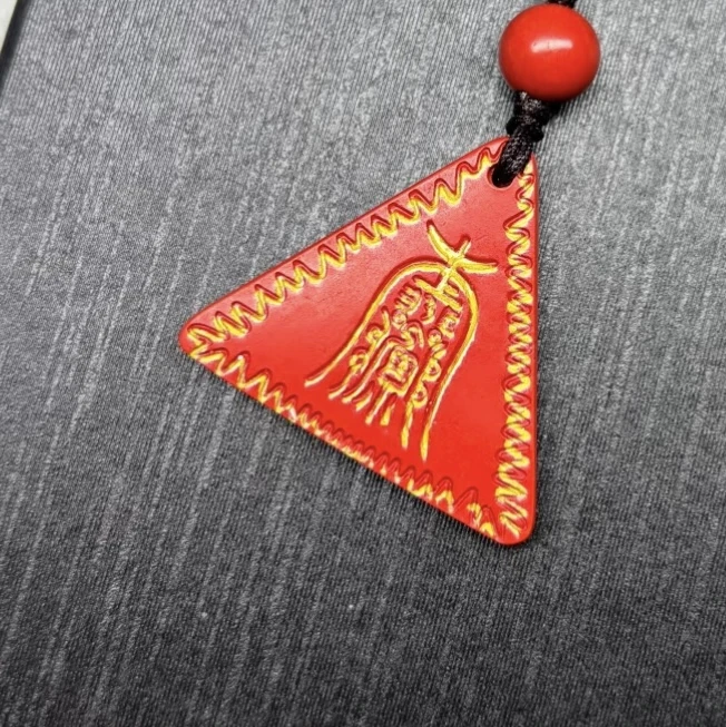 红沙款阿弥三角守护吊坠挂件