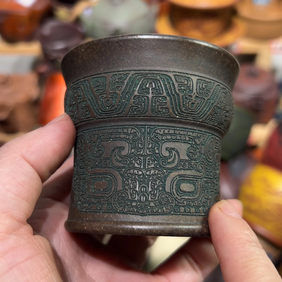 紫砂茶杯宜兴紫砂主人杯