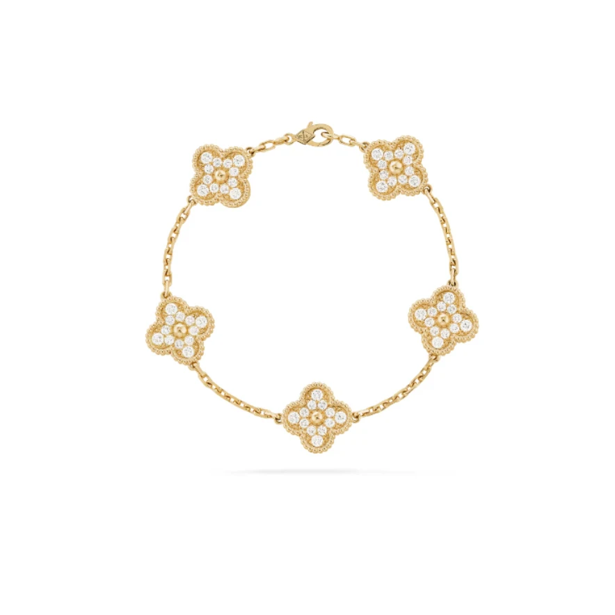 1492手链750黄金18K金镶嵌百搭手链