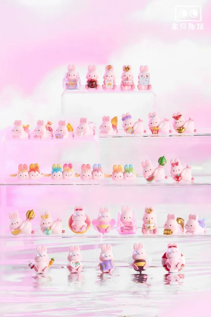 【拆盒】MOMO摸摸兔趣享生活系列mini萌粒盲盒可爱桌面摆件手办