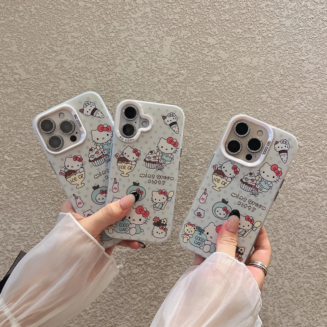 夏日kitty猫适用苹果iPhone16promax/15plus/14可爱手机壳防摔女