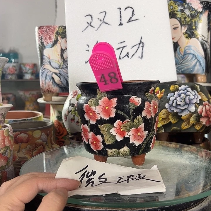 景德镇手绘花盆性价比超高