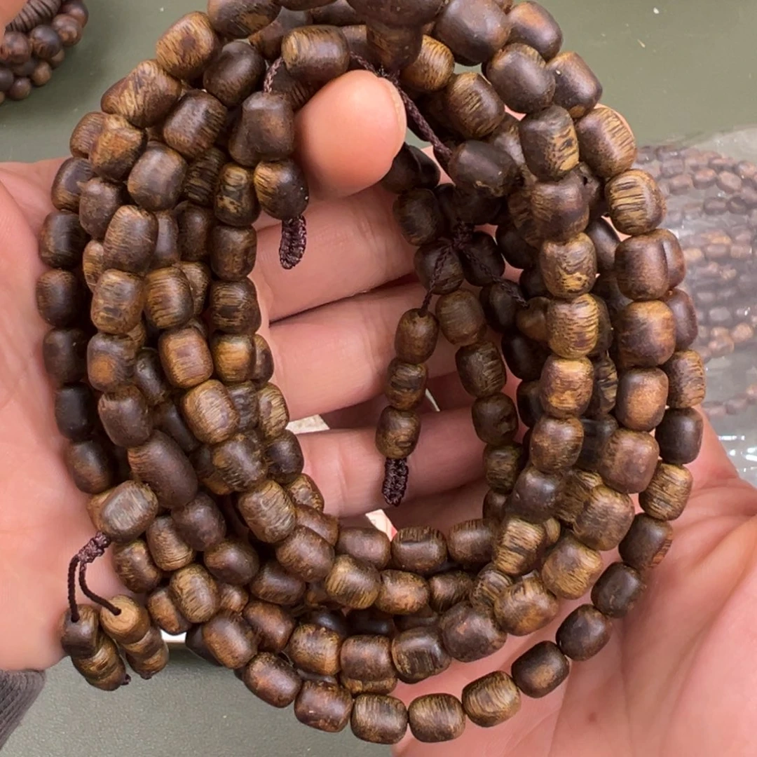 沉香手串海南流油王沉水浮留疤多圈多样性发一06/20g