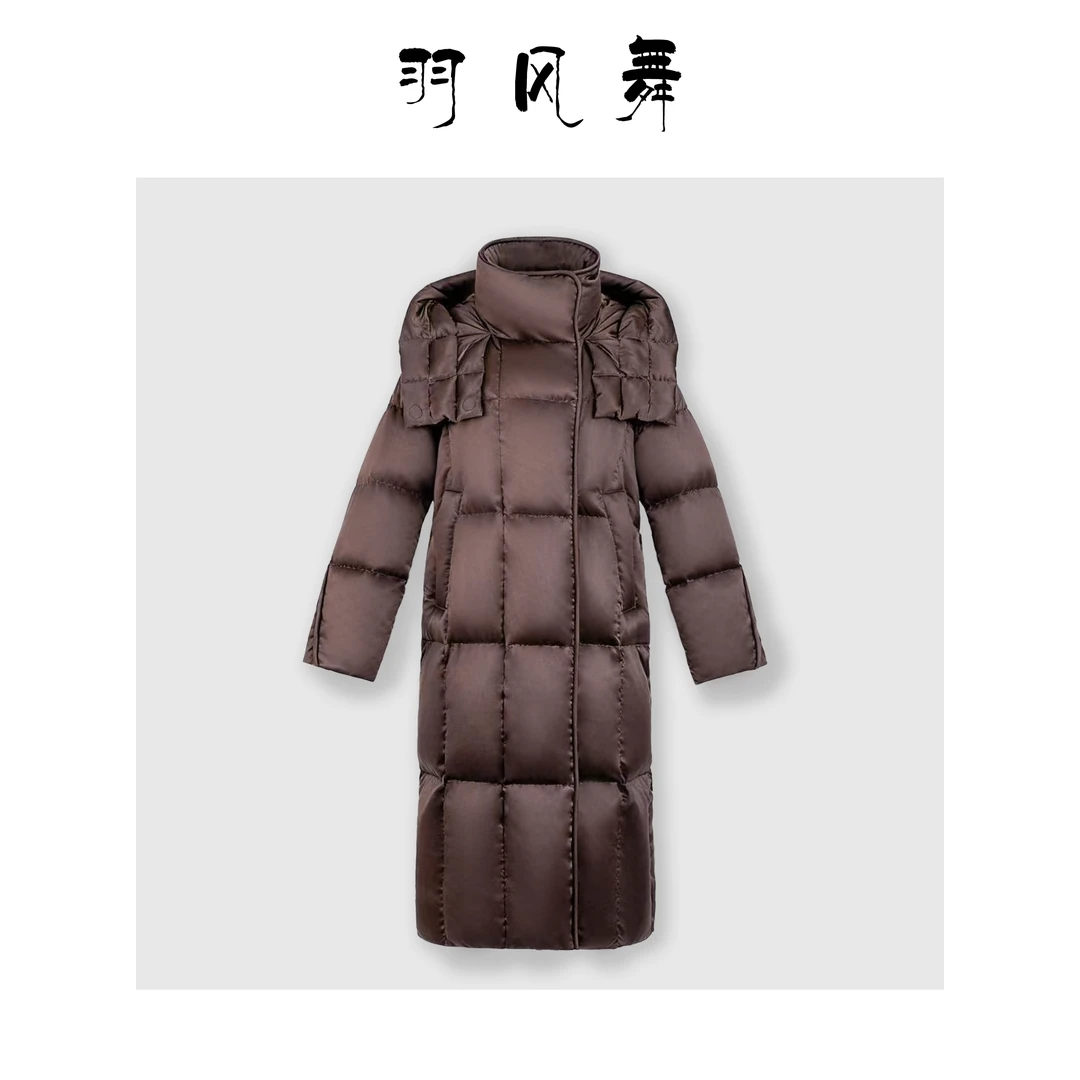【羽风舞万达】95白鹅绒保暖舒适百搭宽松羽绒服7899