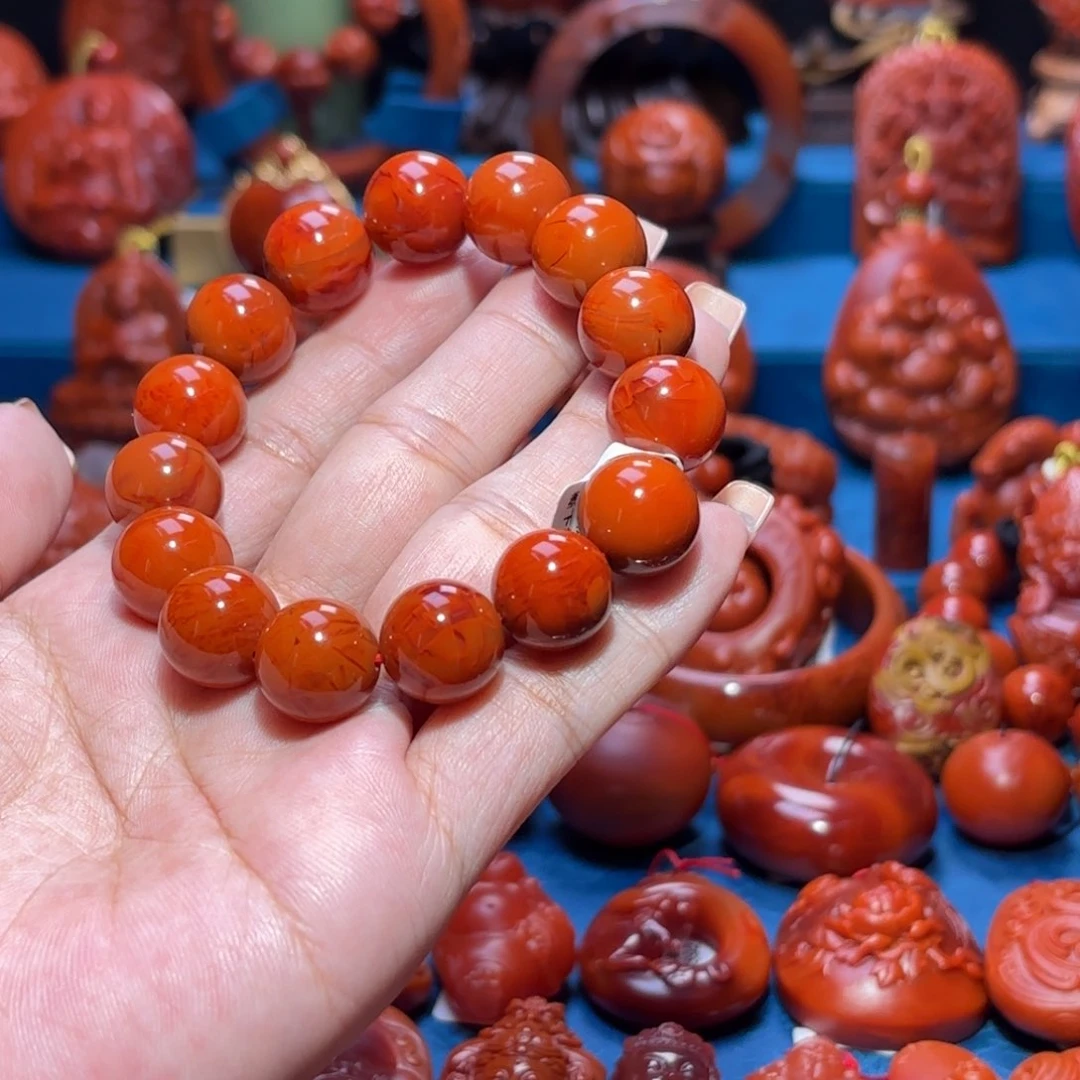 未镶嵌雕刻南红玛瑙