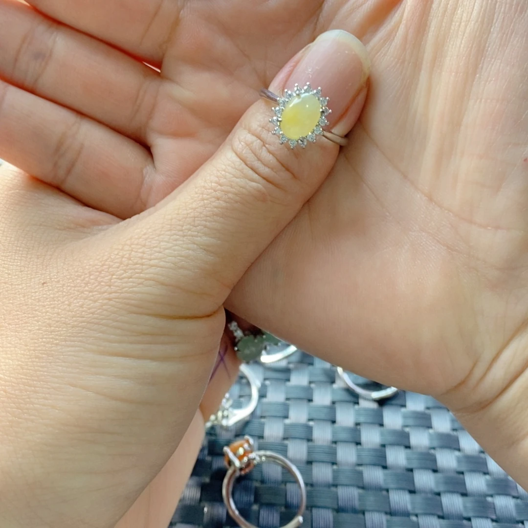 糖***果未镶嵌戒指翡翠缅甸