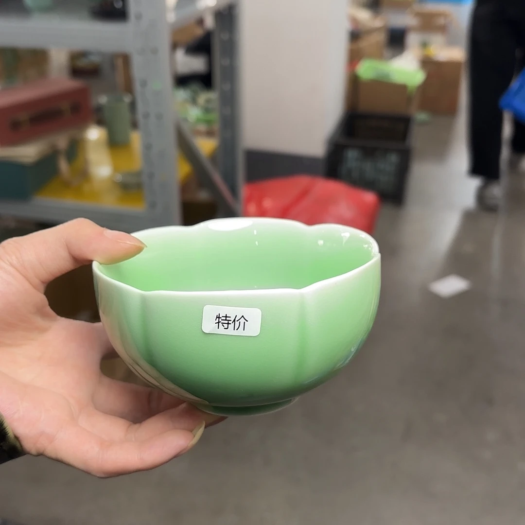 龙泉云间青瓷小米茶器