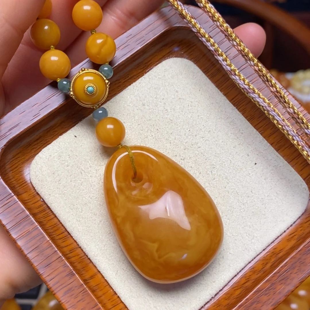 【闪购商品】蜜蜡颈饰未镶嵌项链