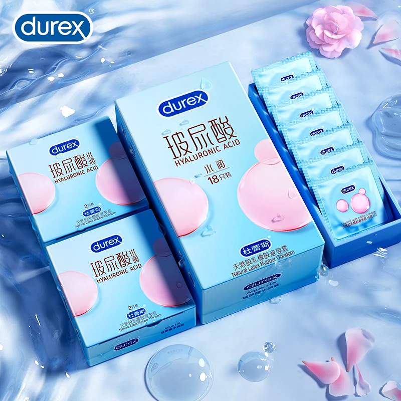 durex杜蕾斯水润玻尿酸避孕套男用女用情趣安全套水润免洗超薄正品安全套天然胶乳tt官方旗舰店杜杜小雨伞