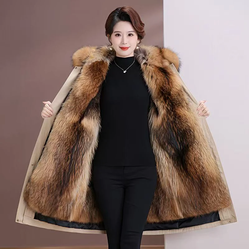 海宁派克服女气质服装爆款可拆卸内胆防寒锁暖棉服冲锋衣大衣外套