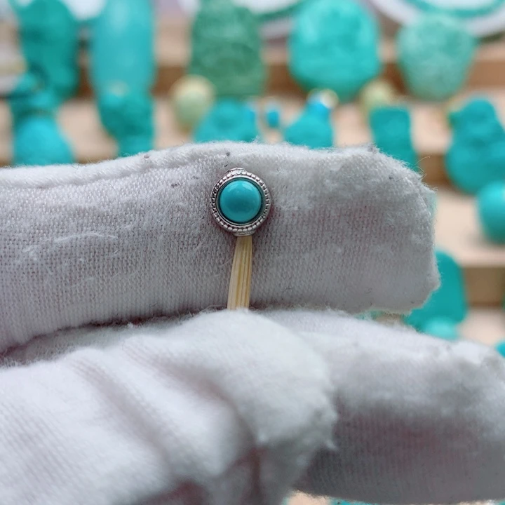 绿松石银S925镶嵌配饰