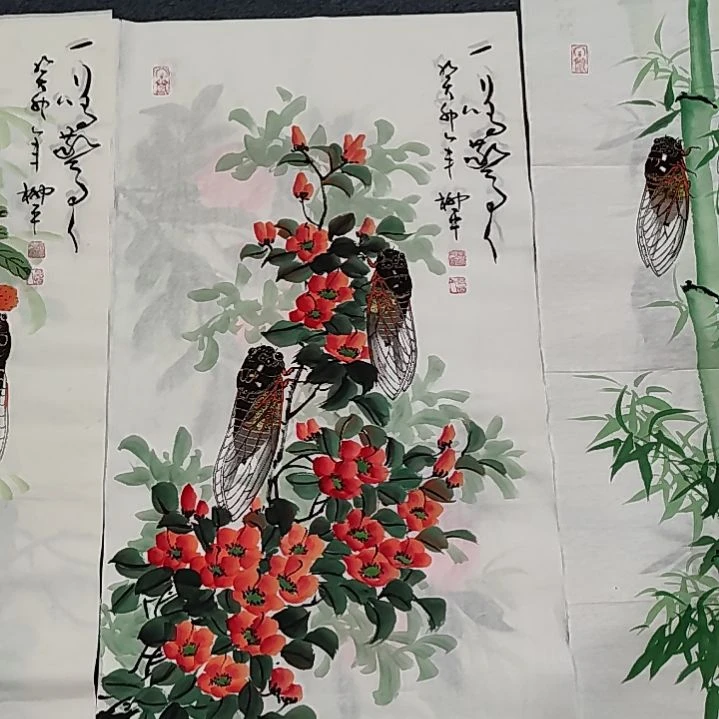 国画纯手绘作品等你来结缘