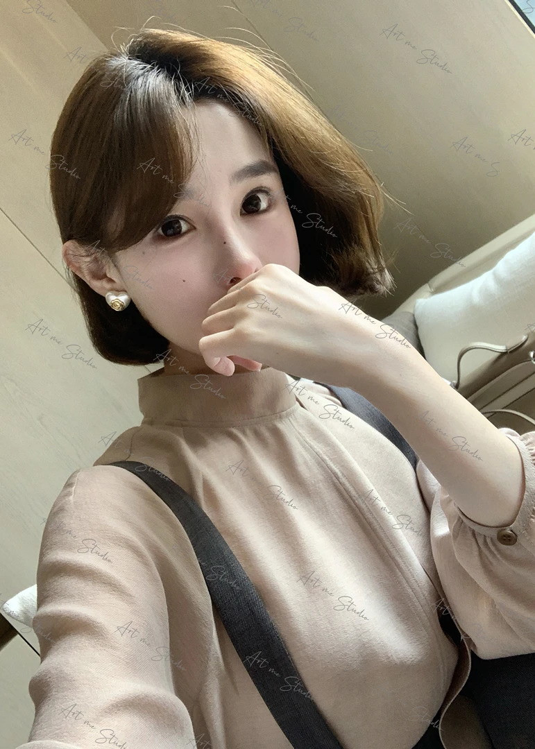 天丝羊毛优雅小落肩天鹅感百搭两色上衣w1732j2