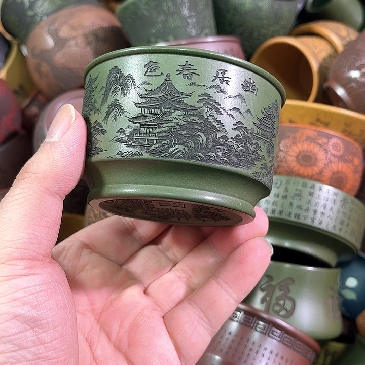 茶杯紫砂全手工紫砂主人杯