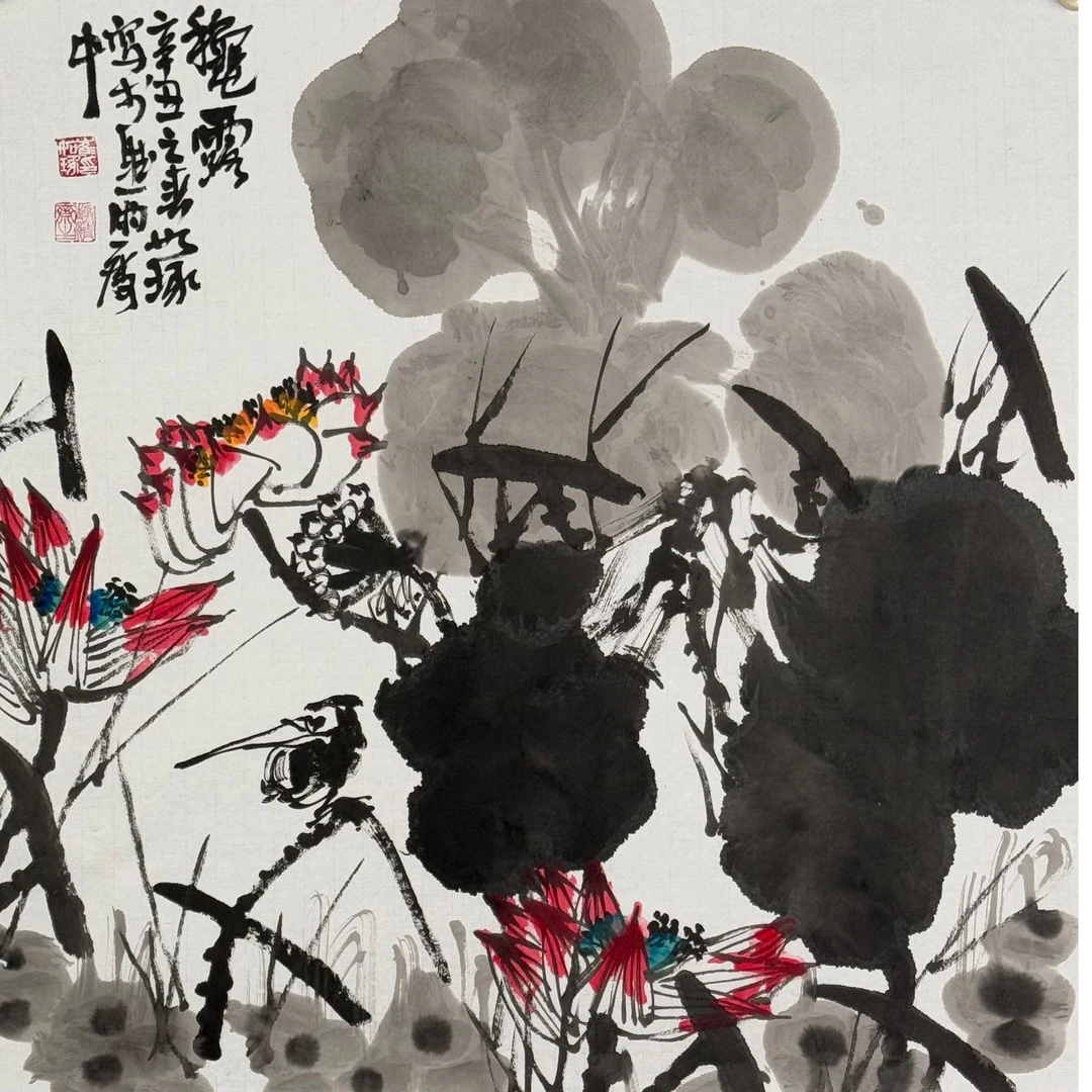 S-2504 崔老 荷花 68*68cm