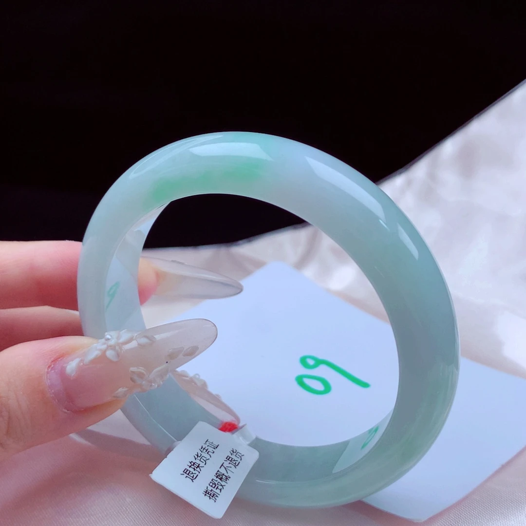 未镶嵌手镯翡翠天然缅甸翡翠A货手镯 09号