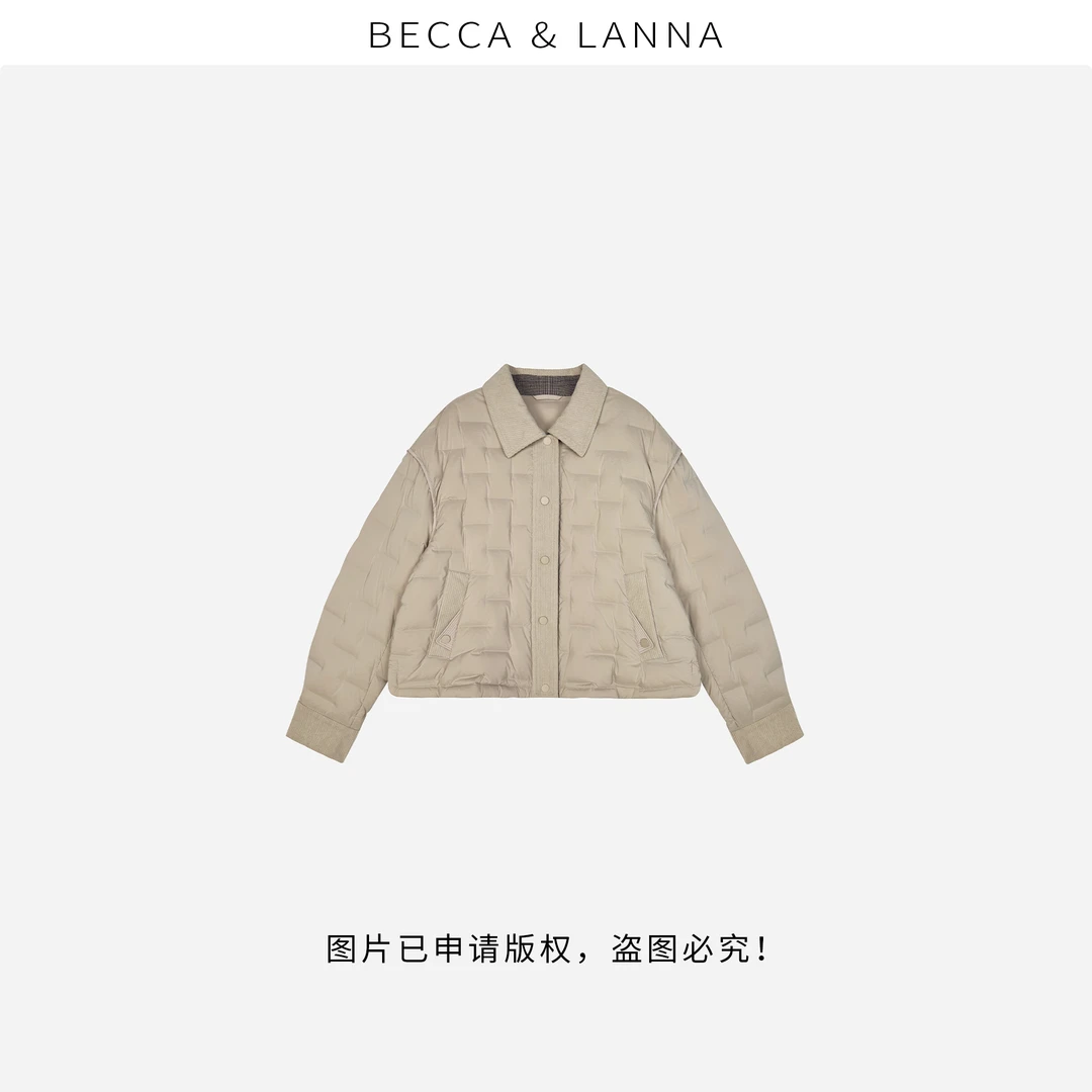 柏林往事 D0249 硬货哥女士复古经典工装翻领轻薄鹅绒羽绒服 女装