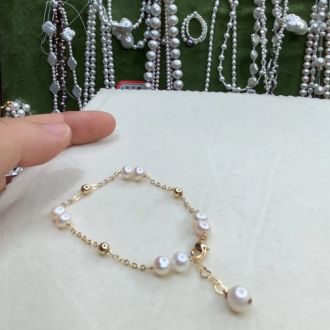 手绳淡水珍珠合金