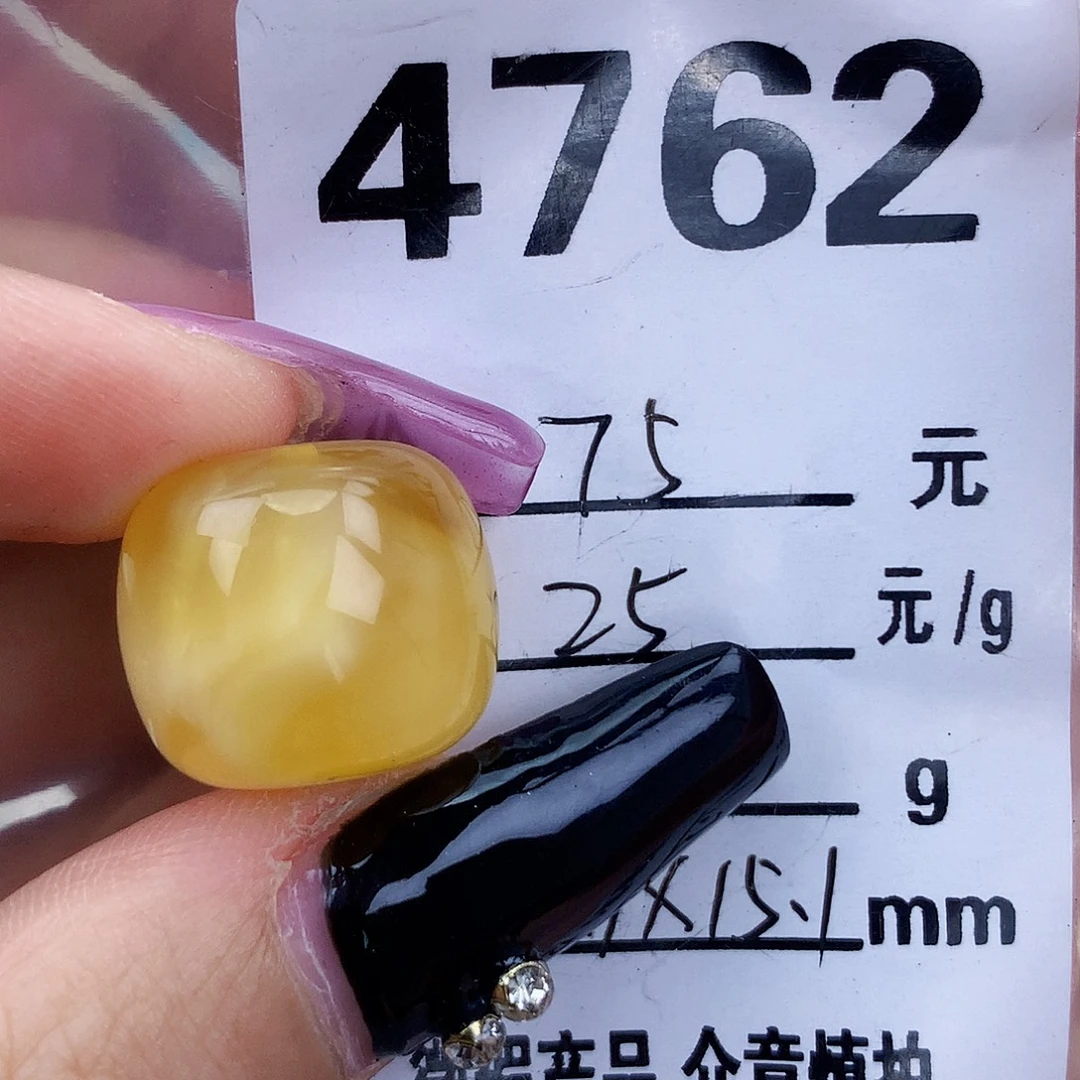 琥珀未镶嵌珠宝奇石17.1×15.2植物