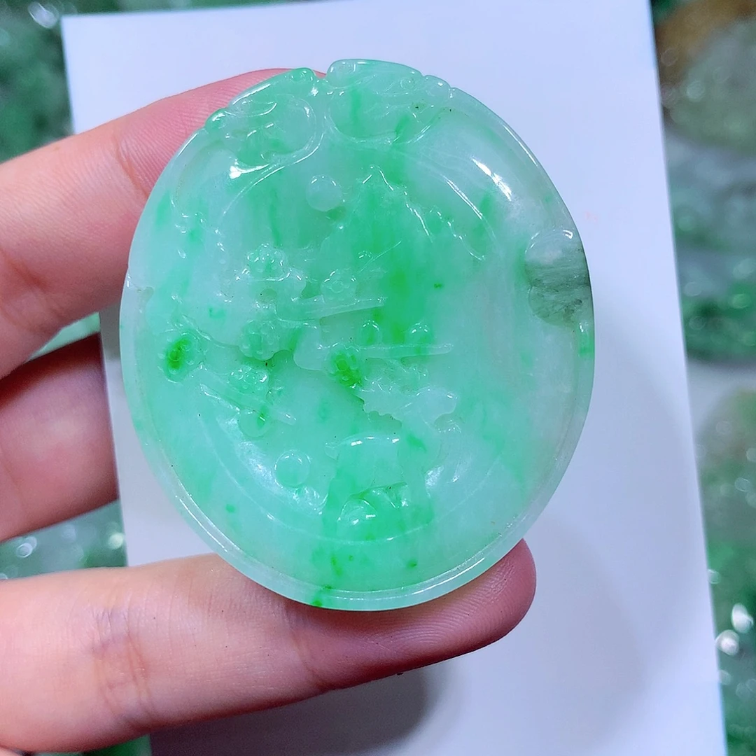 翡翠未镶嵌吊坠(不含链)