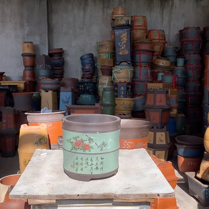 紫砂花盆紫砂花盆