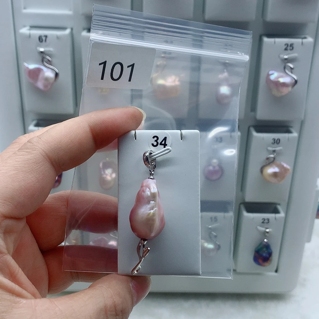 吊坠(不含链)淡水珍珠合金