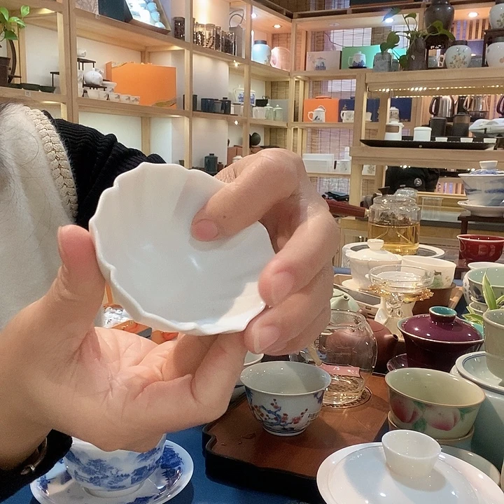 官窑瓷器主人杯茶杯