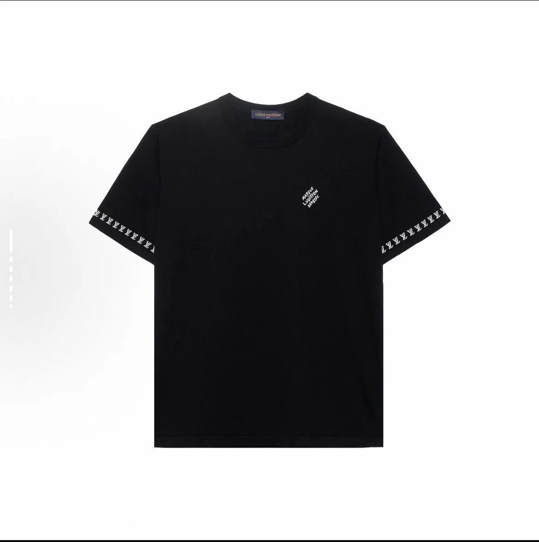 未使用 LouisVuitton/路易威登 HL字母印花圆领宽松短袖T恤HRN42W