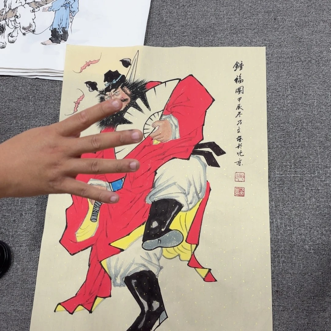 国画国画作品多次