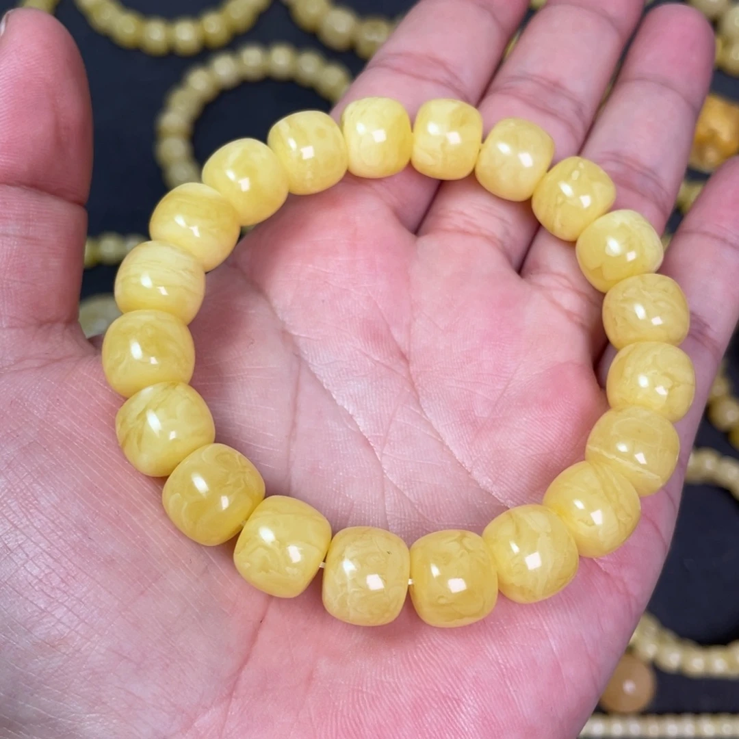 裸石蜜蜡未镶嵌蜜蜡手串12.3mm