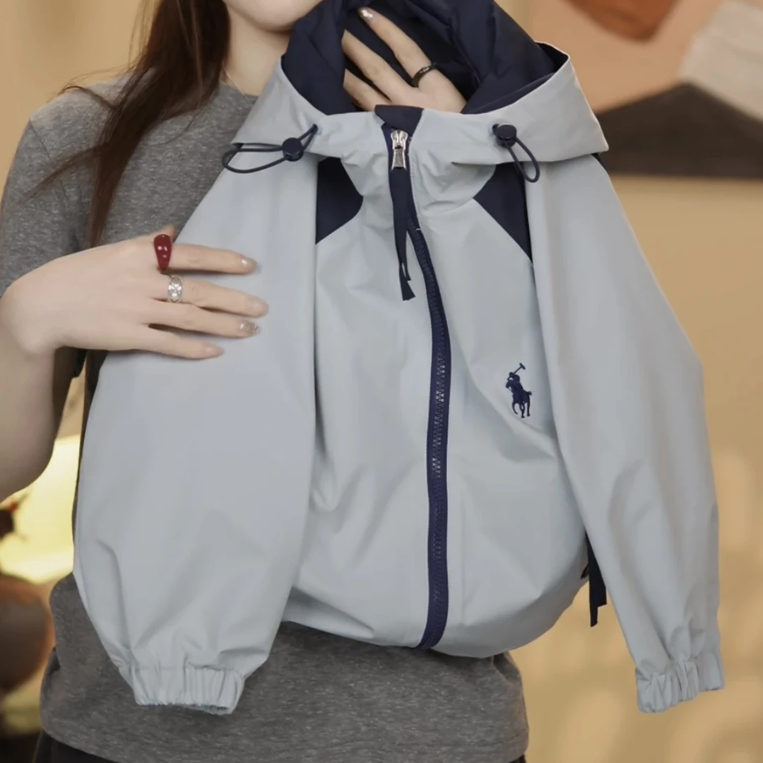 2025春季新款男童韩版休闲女童宽松连帽防风帅气外穿百搭外套潮流