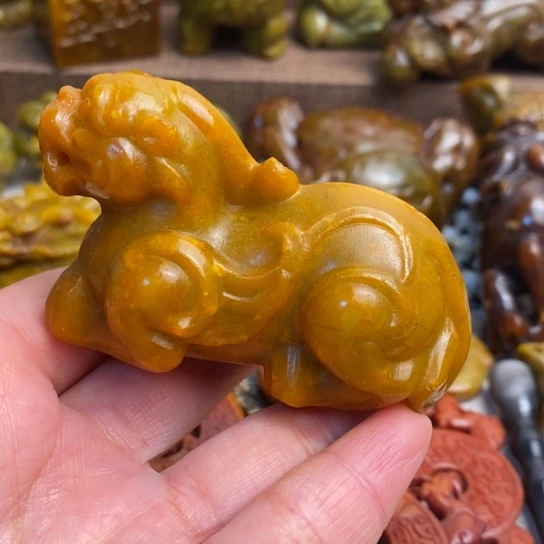 蛇纹石玉未镶嵌颈饰17