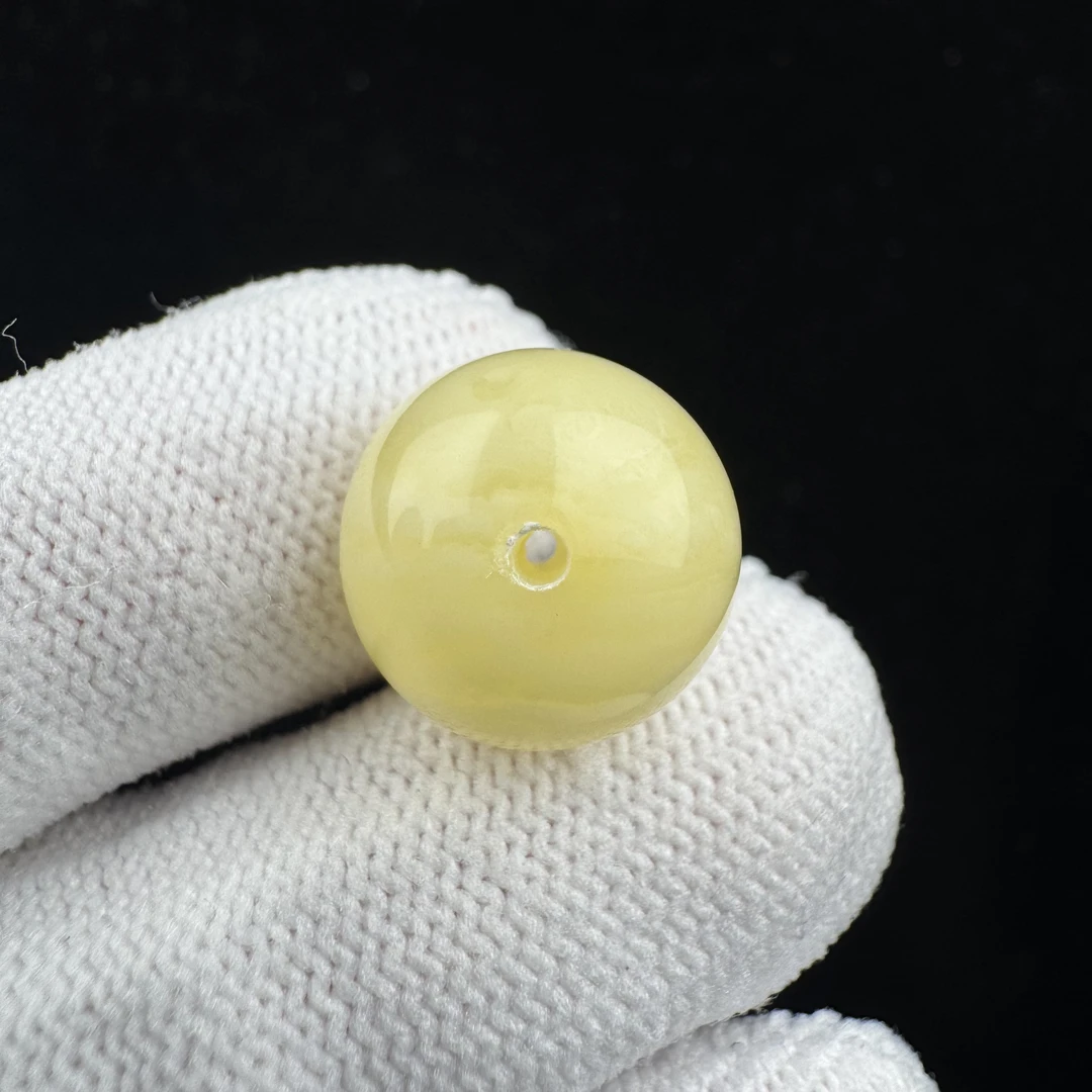 A3091天然蜜蜡制品 圆珠14mm一物一图假一罚十