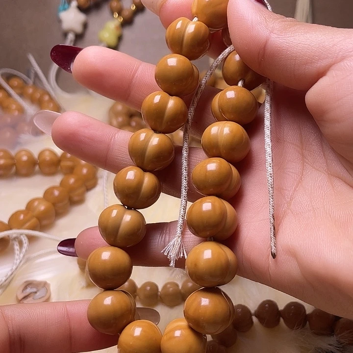 你***天猴头核桃手串15尺寸镜面柯基屁桃手持全品无暇