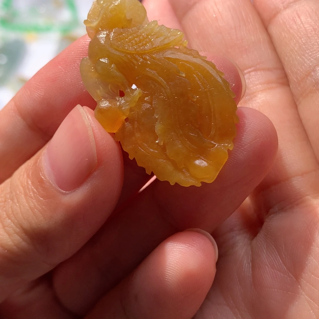 未镶嵌定制翡翠i****e凤凰