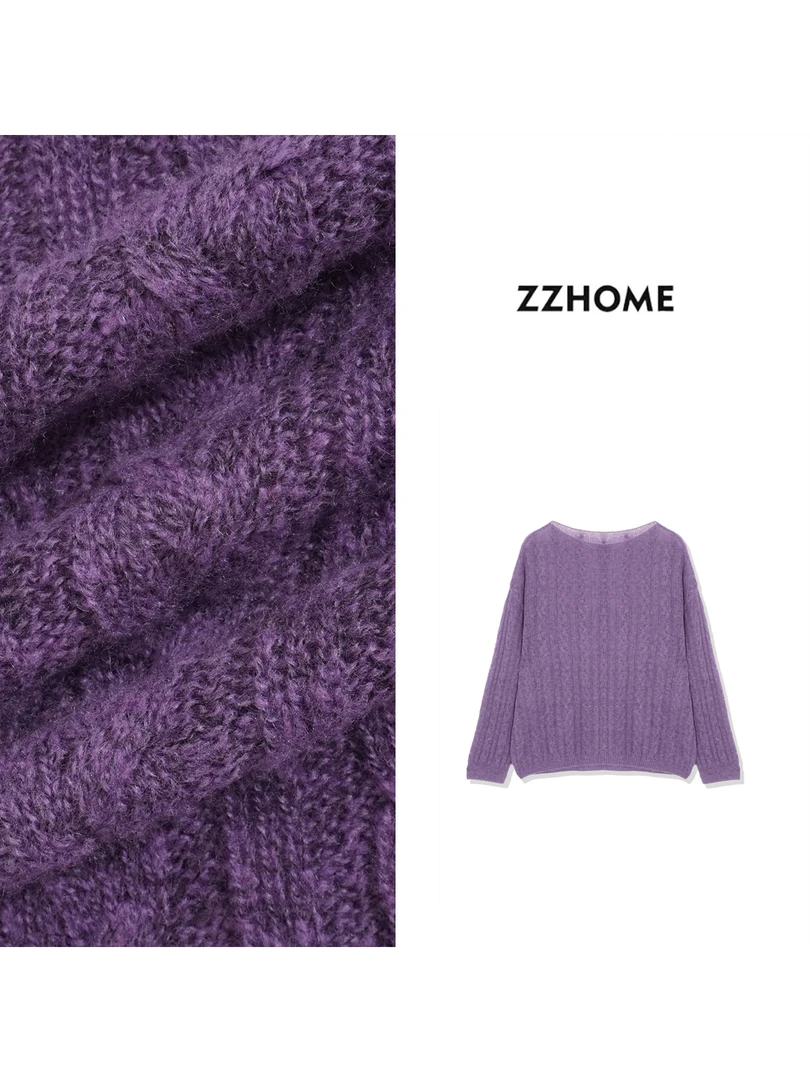 ZOZO HOME ｜织物之美定染绞花天丝羊绒慵懒罩衫q171759p