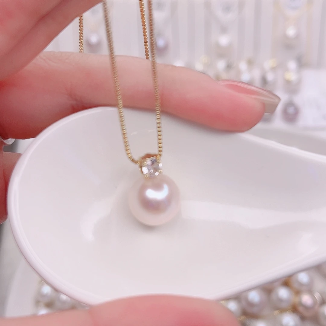 未镶嵌淡水珍珠吊坠(赠链)