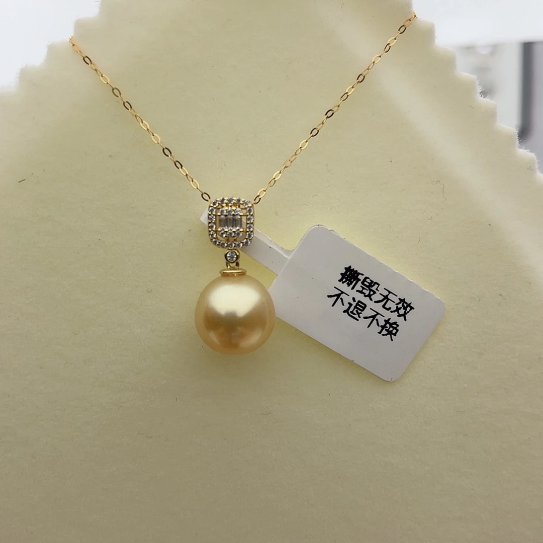 颈饰银S925镶嵌海水珍珠