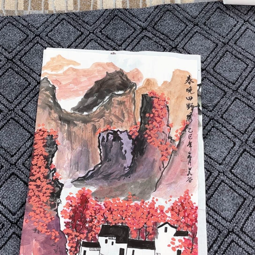 国画王胜利老师四尺三开冯