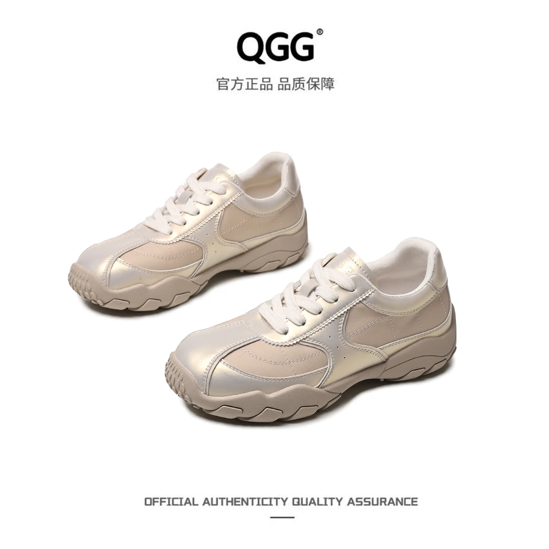 【QGG】增高4.5CM夏季新款阿甘鞋透气休闲厚底德训女鞋Q2038