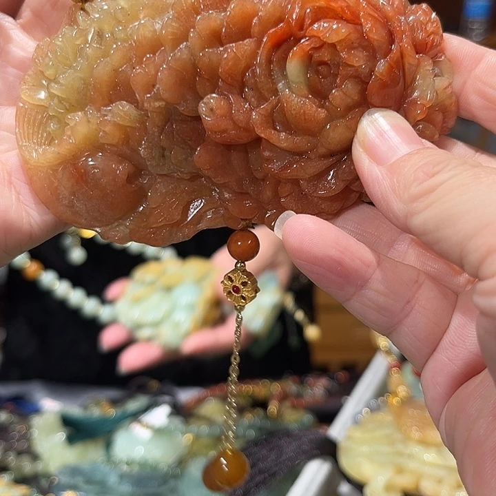 未镶嵌岫玉毛衣链