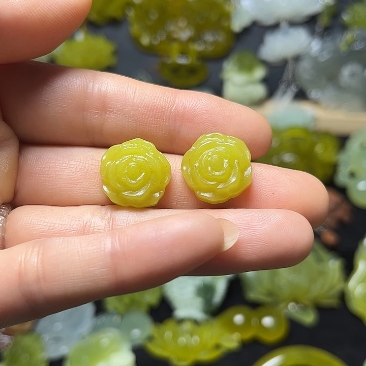 未镶嵌蛇纹石玉发饰