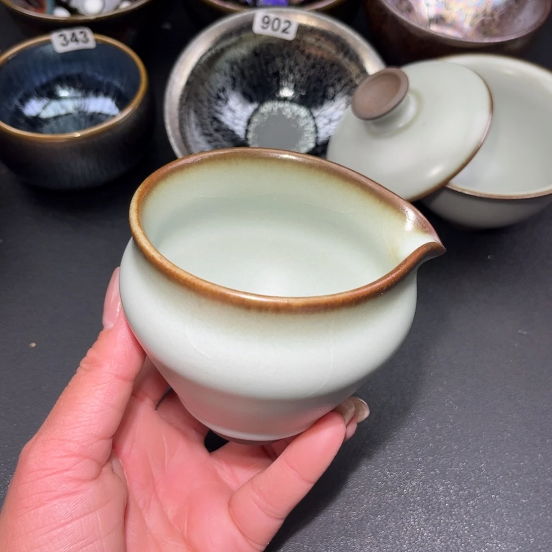 茶盏建盏单盏放大漏……