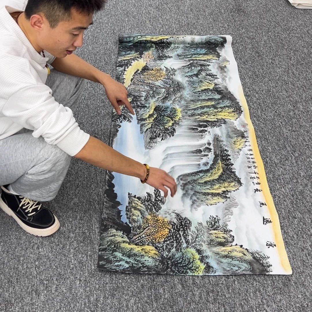 国画纯手工制作的