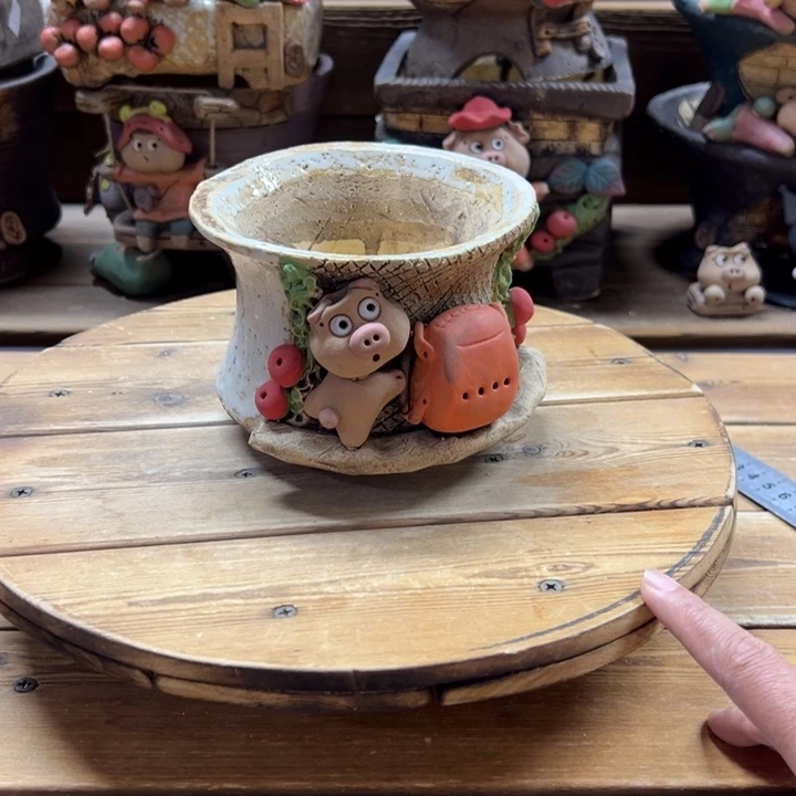 嘻哈多肉花盆百搭