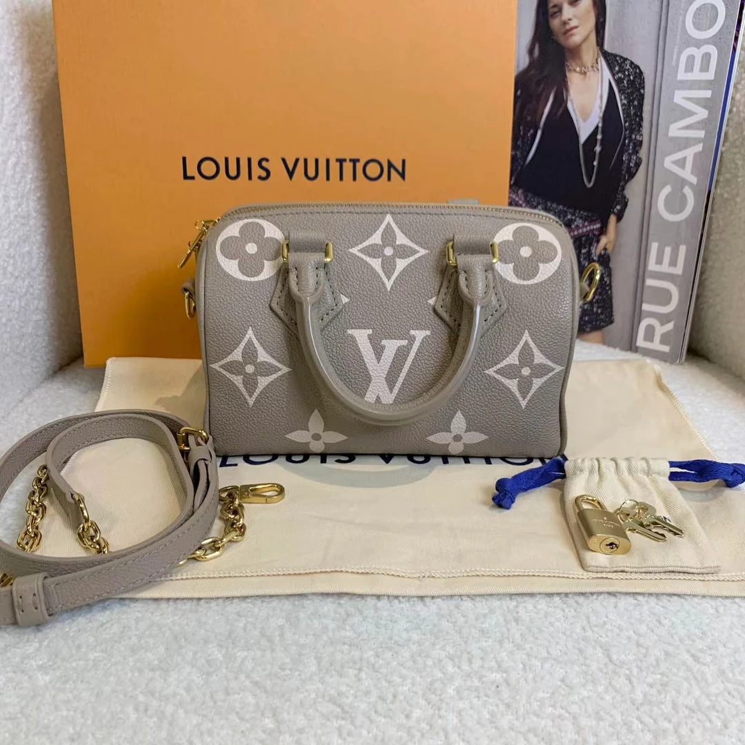 99新 LouisVuitton/路易威登 壹臻/大象灰全皮speedy20/55415793